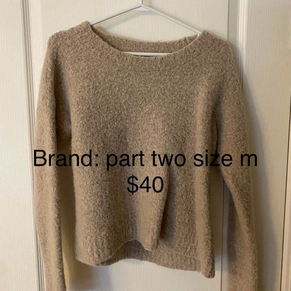 Part Two Women's Cozy Beige Sweater